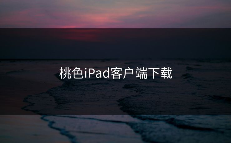 桃色iPad客户端下载